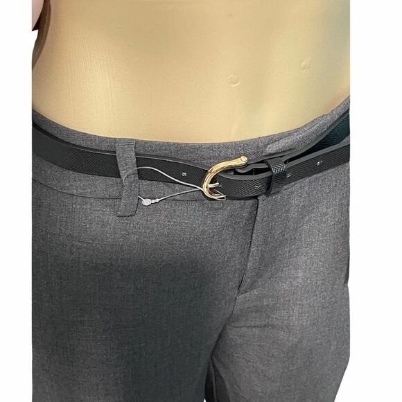 Charter Club Belted Trouser Pants Charcoal Gray 4 - Picture 5 of 13